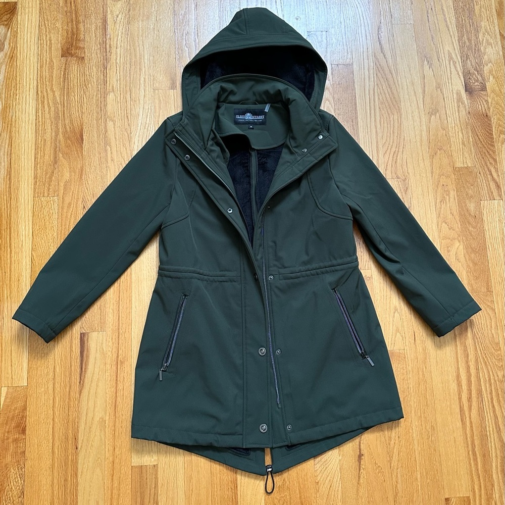 Fleet Street Green Hooded Jacket